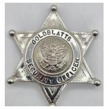 Obsolete Goldblatts Security Officer 6-Point Star