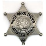 Obsolete C.H. Hanson West Park Illinois Police Cap