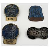 Lot Of Four Mixed Date Licensed Chicago Motor Vehi