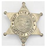 Obsolete West Park Illinois Police Captain
