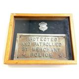 Framed State Of Illinois Merchants Security Shield