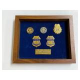 Framed Set Of Five Official IRS Criminal Investiga