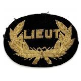 Antique Hand Embroidered Gold Bullion On Velvet Po