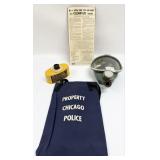 Vintage Chicago Police MSA Oval Chin Type Gas Mask