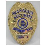 Obsolete Sun Badge Co. Montgomery Ward Manager Sec