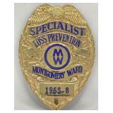Obsolete Sun Badge Co. Montgomery Ward Specialist
