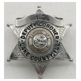 Obsolete Lake County Illinois Deputy Coroner Serge