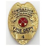 Obsolete Lincolnwood Illinois Fire Department Comm