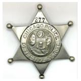 Obsolete Chicago Police Detective Sergeant Star Ba
