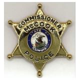 Obsolete Blackinton McCook Illinois Police Commiss