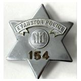 Obsolete C.H. Hanson Evanston Illinois Police Star