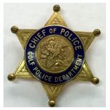 Obsolete Golf Illinois Chief Of Police Star Badge