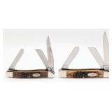 1985 & 89 Case XX Jig Bone Medium Stockman 6347 &