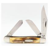 1976 Case XX Gray Letter Stag Medium Stockman 5347