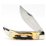 1976 Case XX Gray Letter Stag Large Folding Clasp