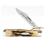 1977 Case XX Blue Scroll Stag Cheetah 5111 1/2