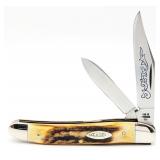 1977 Case XX Blue Scroll Stag Medium Texas Jack Kn