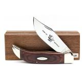 Case XX Smooth Rosewood Buffalo Large Clasp Foldin