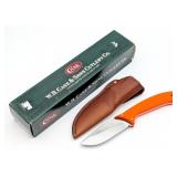 2008 Case XX Orange Micarta Drop Point Fixed Blade