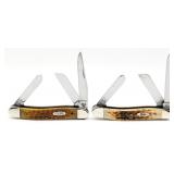 1995 & 2010 Case XX Jigged Bone Medium Stockman 63