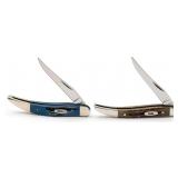 2000 & 19 Case XX Blue Wood & Jig Bone Tiny Texas