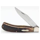 1920-40 Case Tested XX Green Bone Saddlehorn Knife