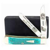 Ltd 2004 Case XX Silver Eagle Green Bone Trapper 6