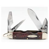 1940-64 Case XX Jigged Red Bone Scout Knife 6445R