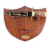 1985 Case XX 80th Anniversary Bowie Knife w/ Plaqu