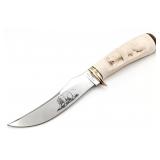 1990 Case XX Custom Carved Bone Kodiak Bowie Knife