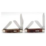 1989 & 2000 Case XX Jig Bone Stockmans 6347