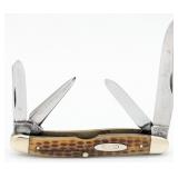 1940-64 Case XX Green Bone 4 Blade With Punch Stoc