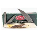2008 Case XX Damascus Stag Seahorse Whittler 5355W