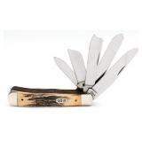 1996 Case XX The Beast Stag 5-Blade Trapper 5554