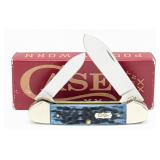 2024 Case XX Worn Mediterranean Blue Bone Canoe Kn