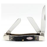 2002 Case XX Flag Shield Black Bone Medium Stockma