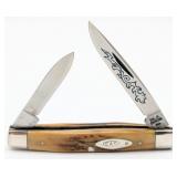 1977 Case XX Blue Scroll Stag Small Stockman 5233