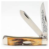 1977 Case XX Blue Scroll Stag Trapper 5254