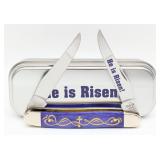 2025 Case XX Easter He is Risen! Ultra Violet Smoo