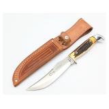 1976 Case XX Gray Letter Stag 523-5 Fixed Blade w/