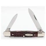 1973 Case XX Red Bone Eisenhower Knife  06263F