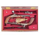 Ornate Cased French 11.7mm Percussion Dueling Pist