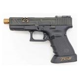 Custom Glock 19 Gen 4 9mm Semi Auto Pistol w/ Case