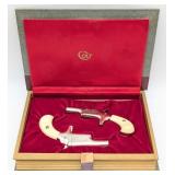 Colt Lady .22 Short Derringer Pair w/ Book Case