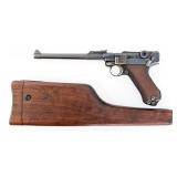 1917 WWI German DWM Artillery P.08 Luger 9mm Semi
