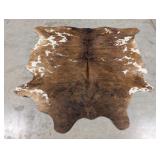 Brazilian Brown & White Tanned Cowhide