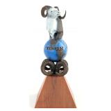 Fred Boyer Top Ten Bronze Sheep Sculpture