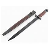 WWII Indian JU No. 1 Mk II Bayonet w/ Scabbard