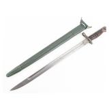 WWI U.S. Remington Model 1917 Bayonet w/ Scabbard