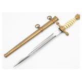 WWII German Eickhorn Kriegsmarine Dagger w/ Scabba